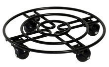 Blomvagn Stål Svart Ø30 cm Scan-Pot